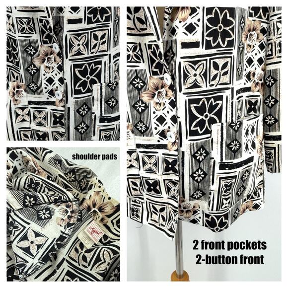 G.W. Graff Vintage Jacket Women's 14 Blazer Collared Artistic Mid-Century Retro - Picture 5 of 7